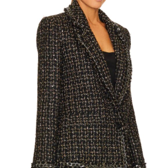 Shan Chain Fringe Blazer Alice + Oliviabrand:Alice + Olivia - Picture 3 of 4